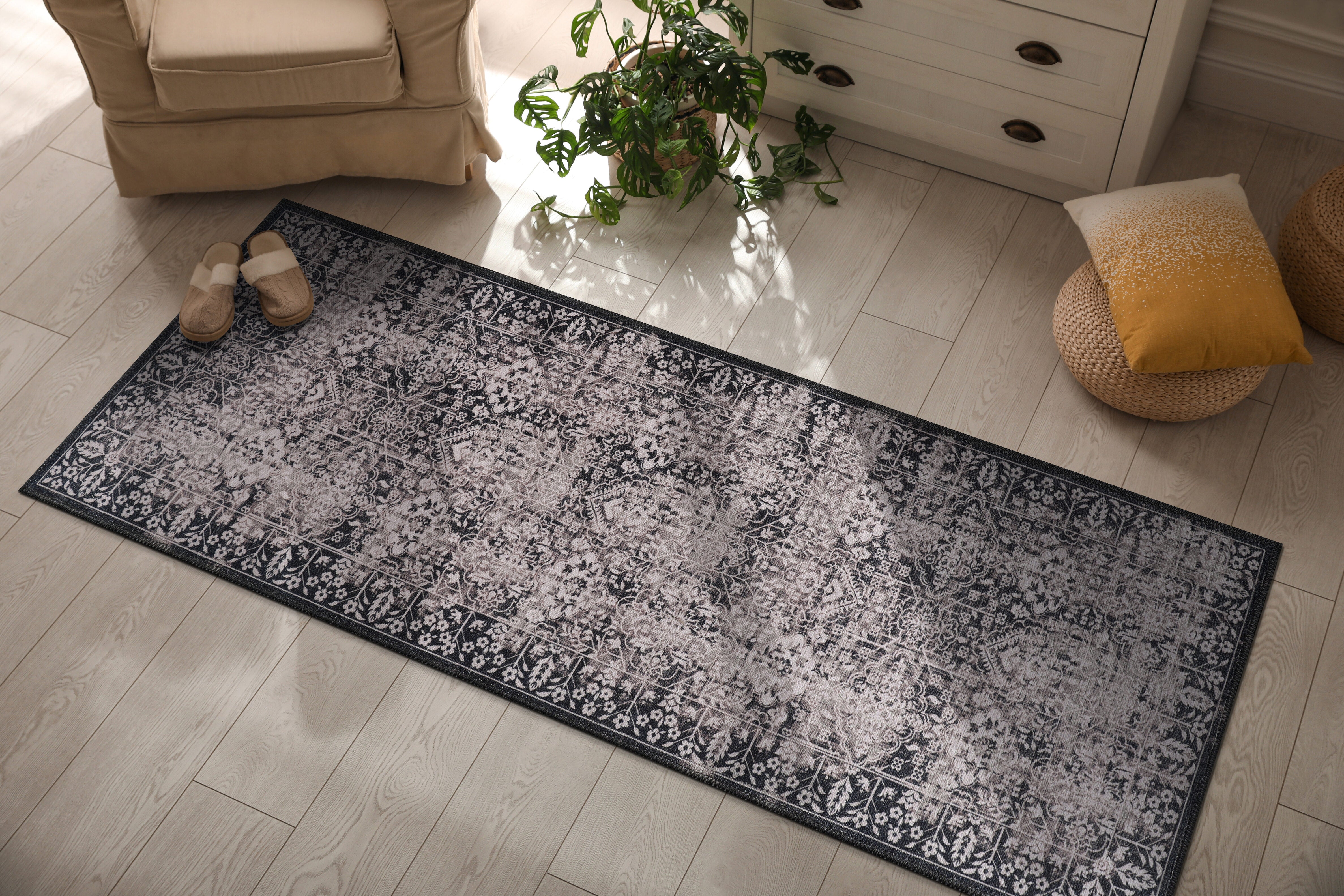 Distressed Area Rugs 2003-Beige