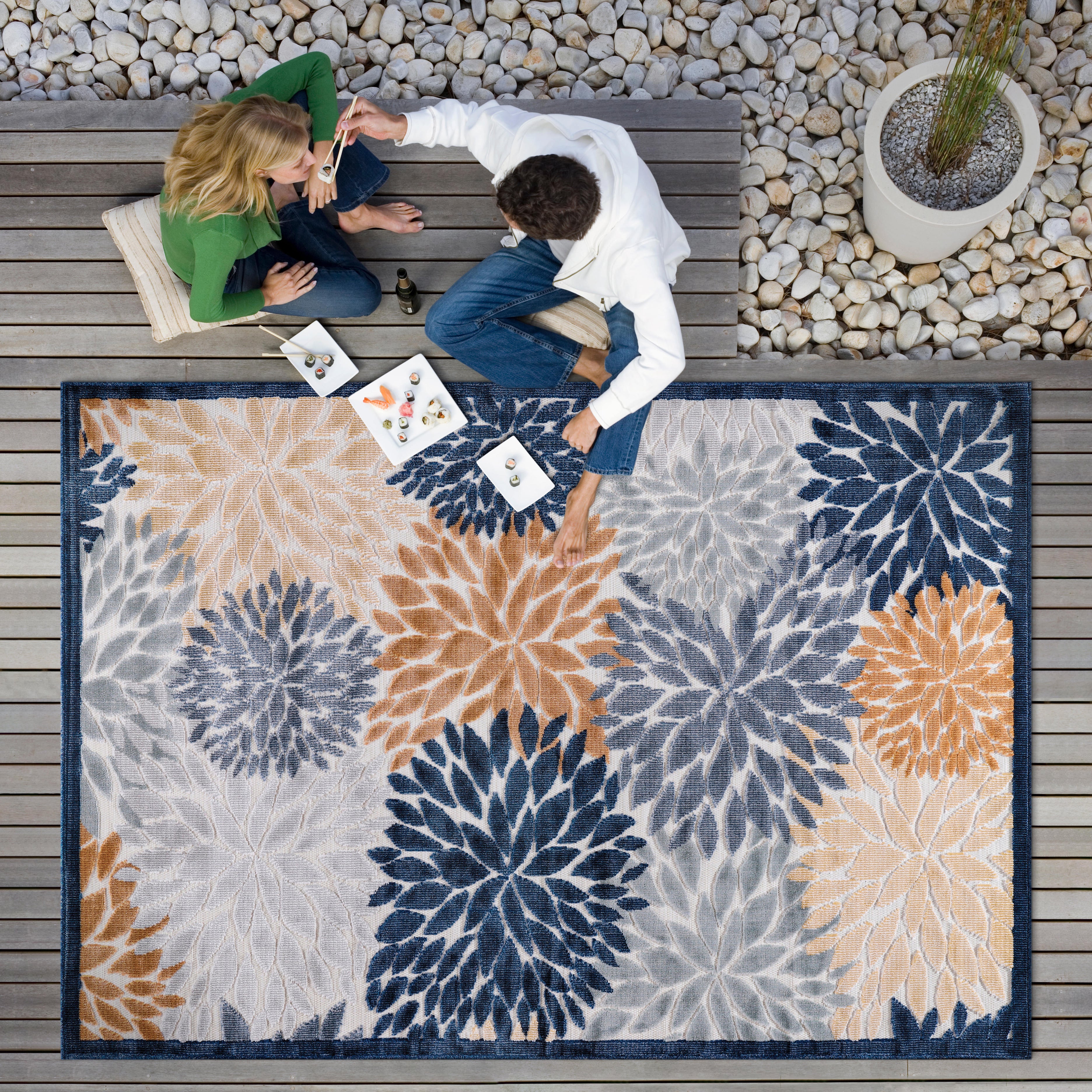 Tropical Outdoor Rug Multi