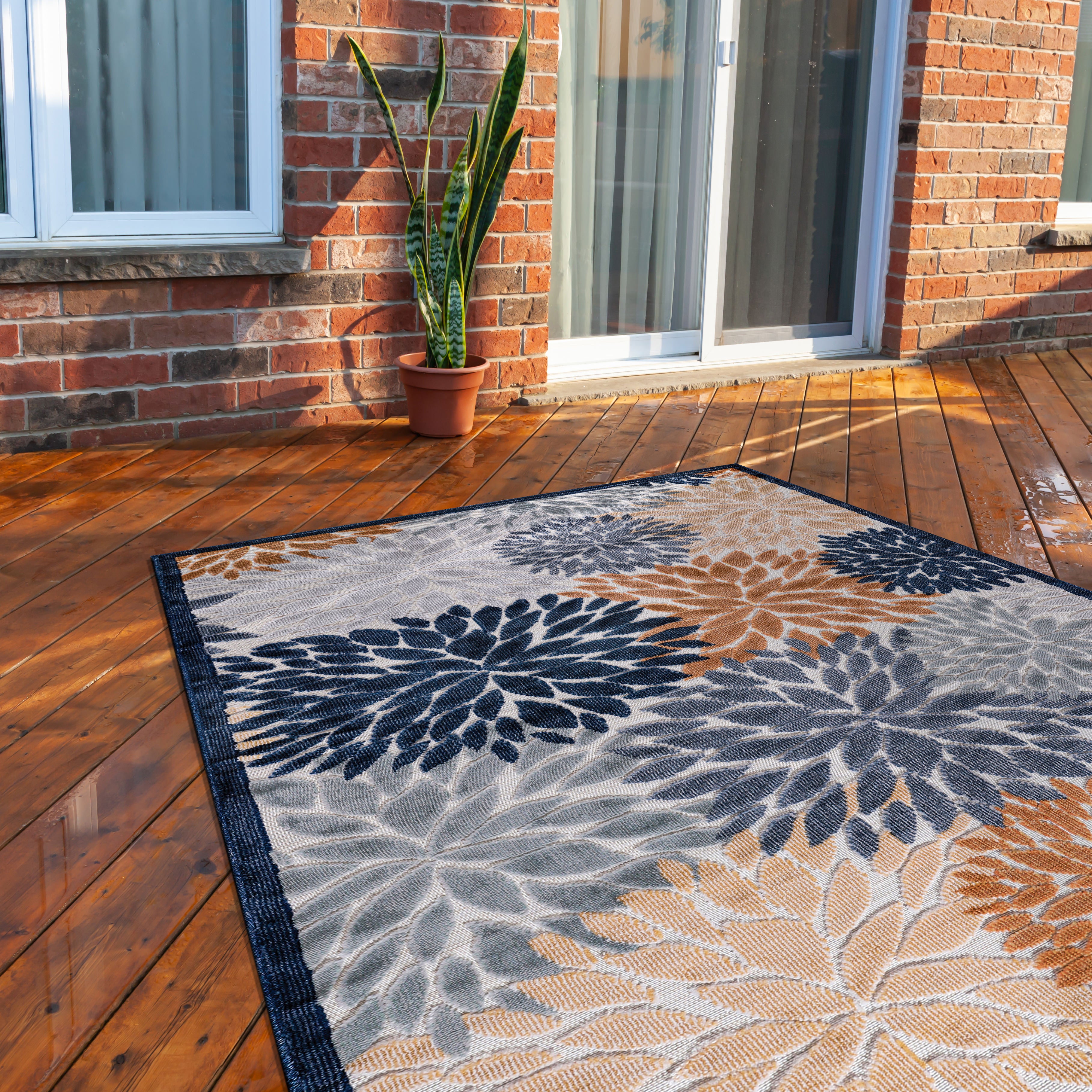 Tropical Outdoor Rug Multi