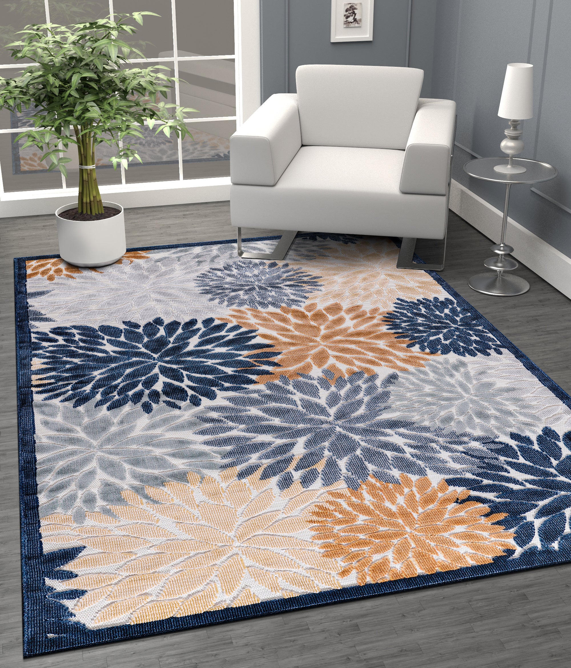 Tropical Outdoor Rug Multi