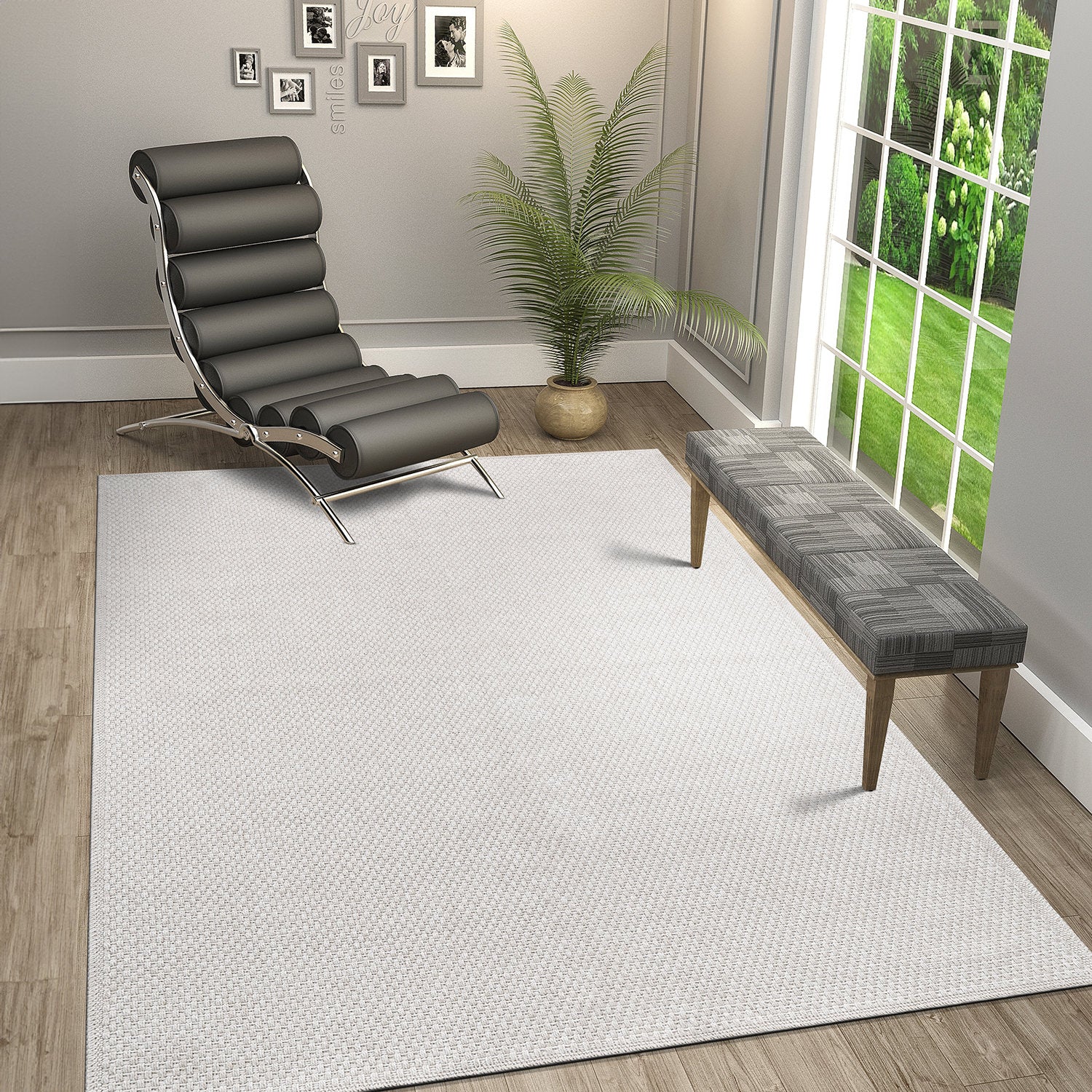 Easy Jute Indoor Outdoor Rugs Off-White