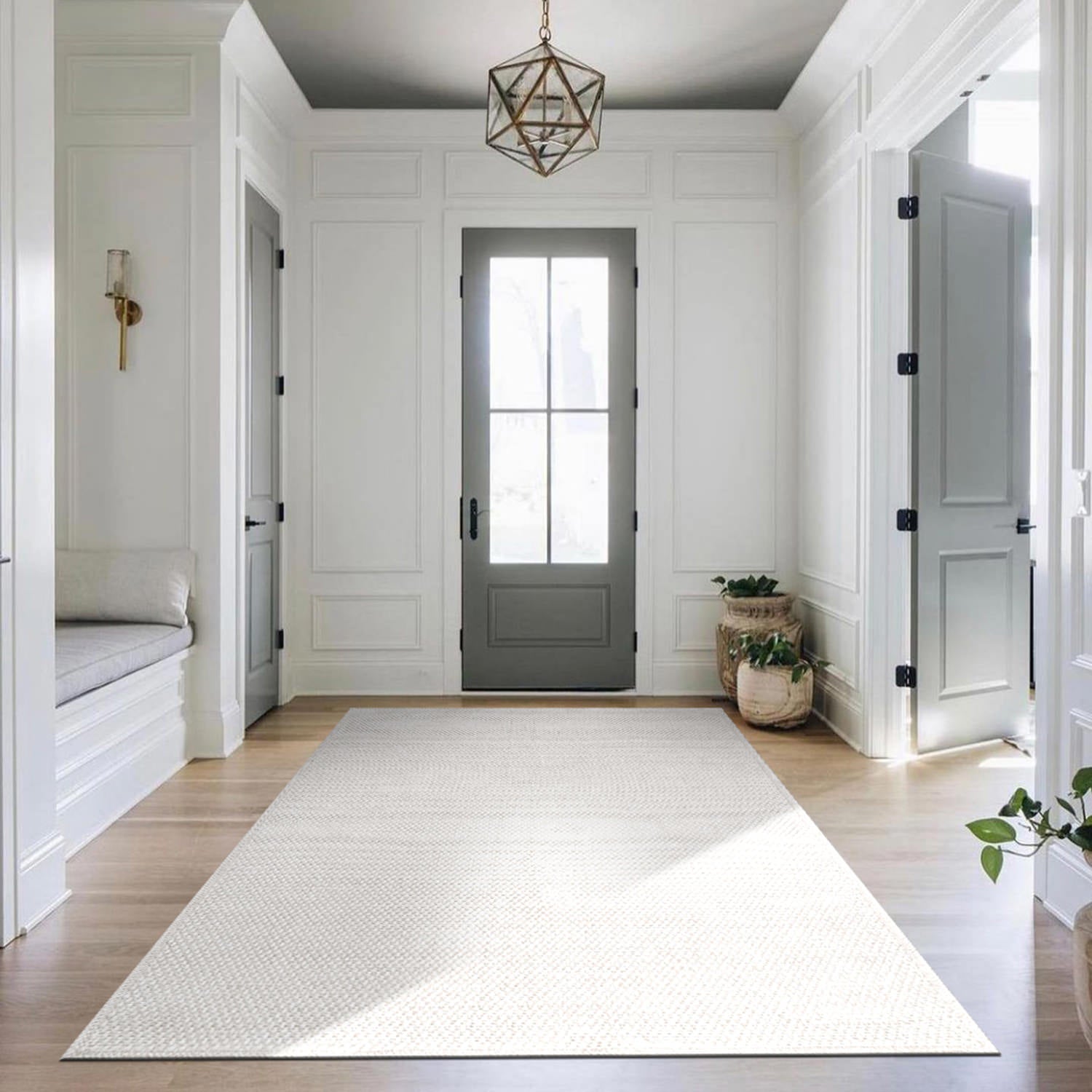 Easy Jute Indoor Outdoor Rugs Off-White