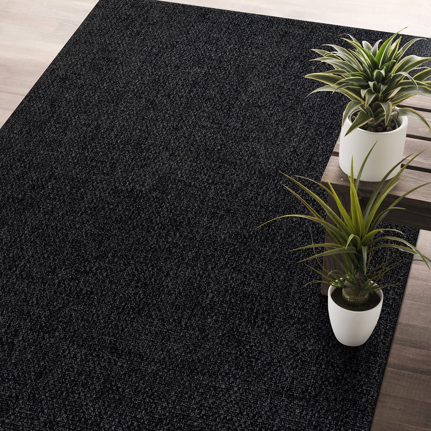 Easy Jute Indoor Outdoor Rugs Dark Gray