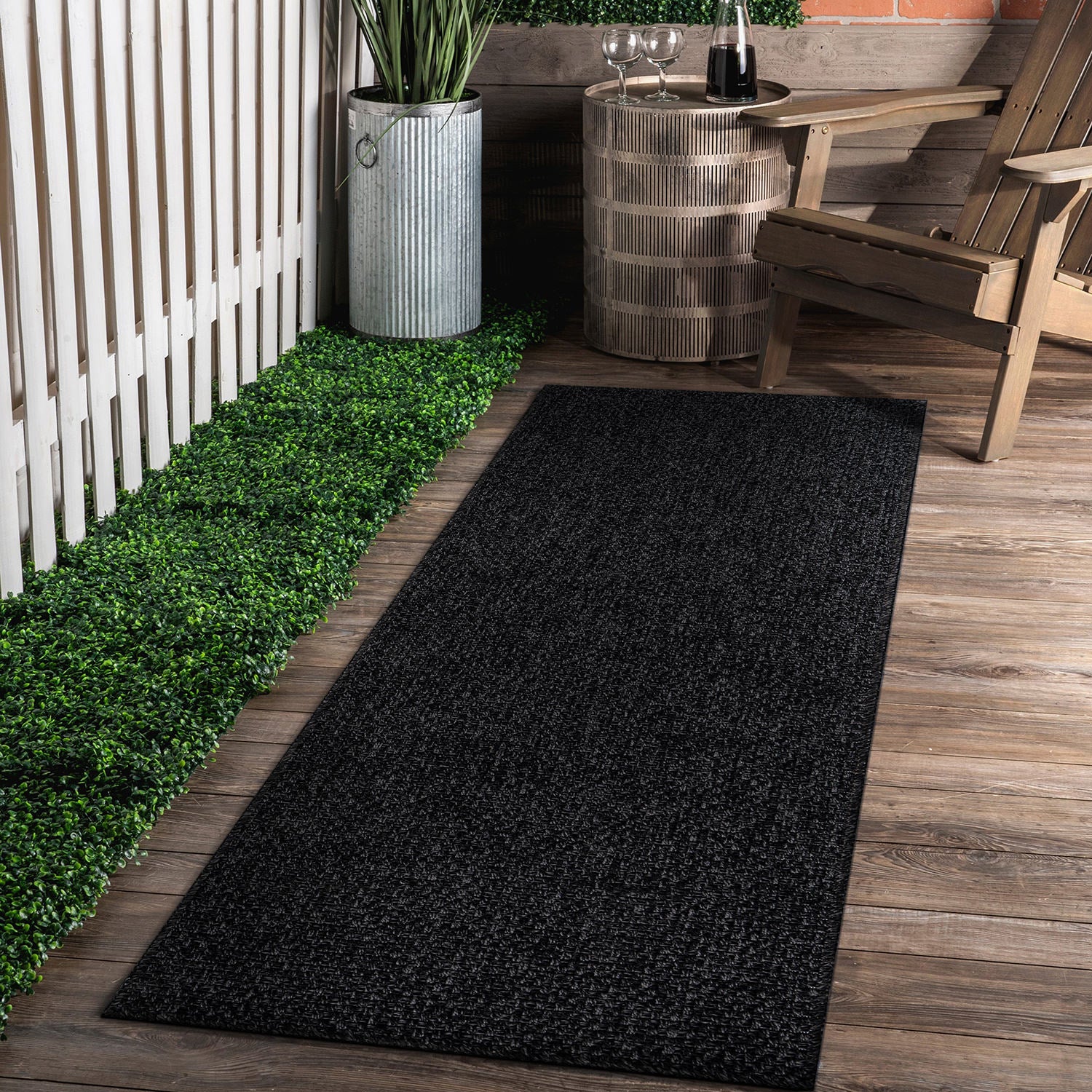 Easy Jute Indoor Outdoor Rugs Dark Gray