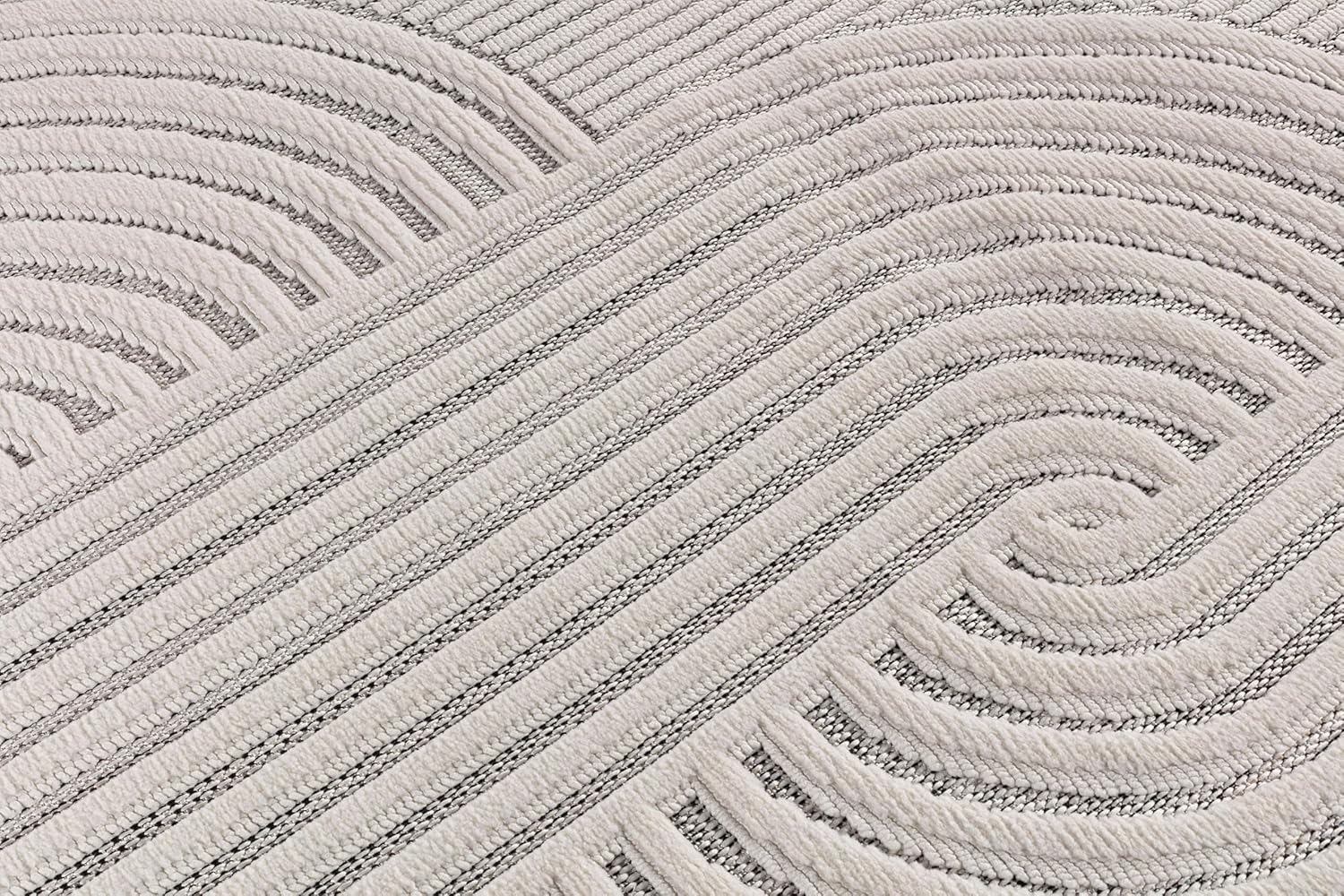 Bunny Micro Loop Area Rugs 7702 White