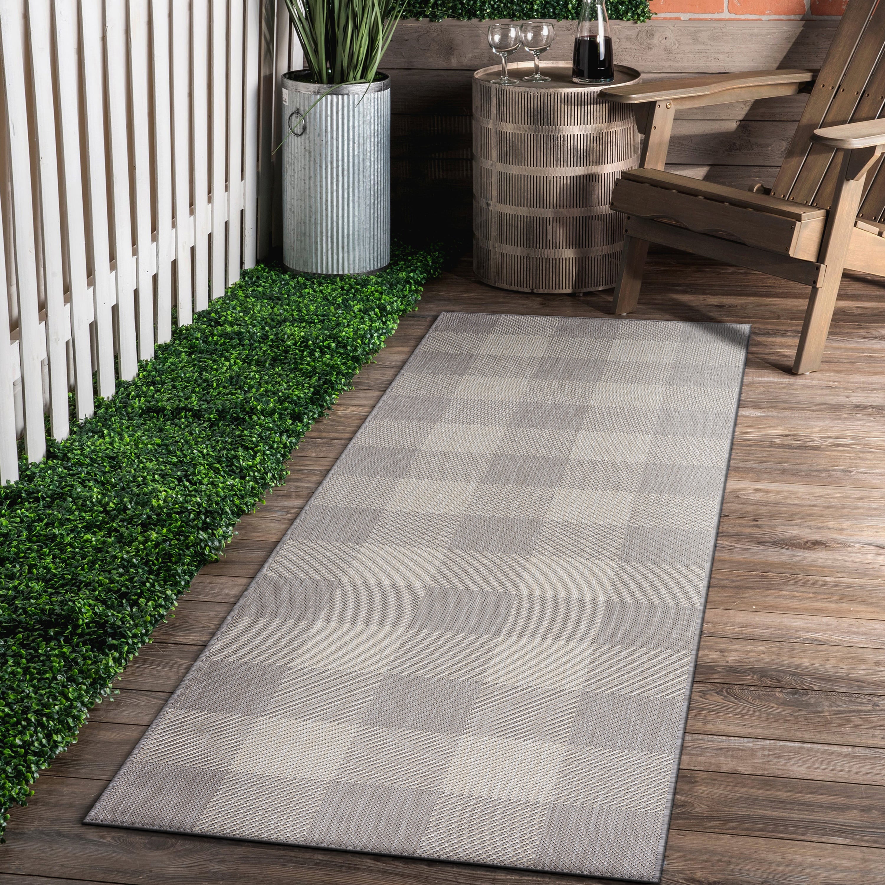 Buffalo Outdoor Rugs Light Grey