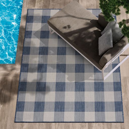 Buffalo Outdoor Rugs Blue